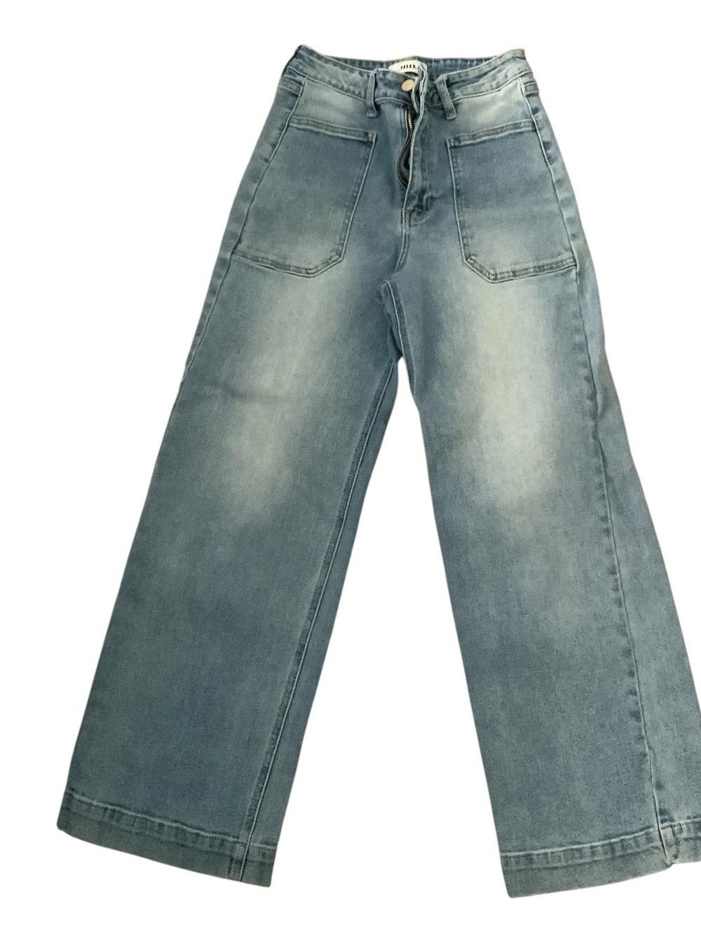 JBD (Just Black Denim) high-rise cropped wide-leg jeans Light Wash size 26